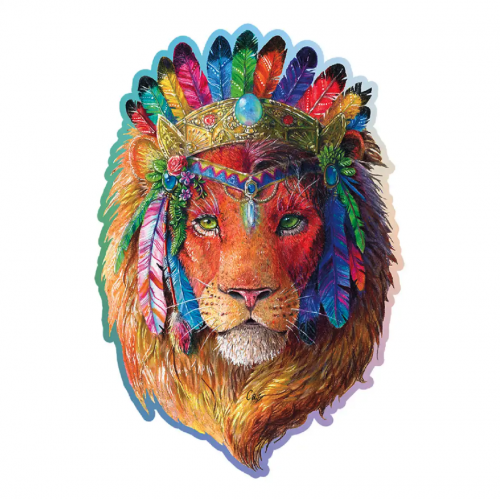 image Puzzle en bois – Lion mystique – 550 pcs (50 pcs uniques)